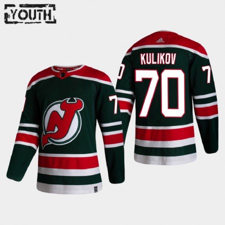 New Jersey Devils Dmitry Kulikov 70 2020-21 Reverse Retro Authentic Shirt - Kinderen